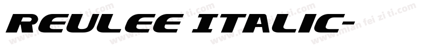 REULEE Italic字体转换